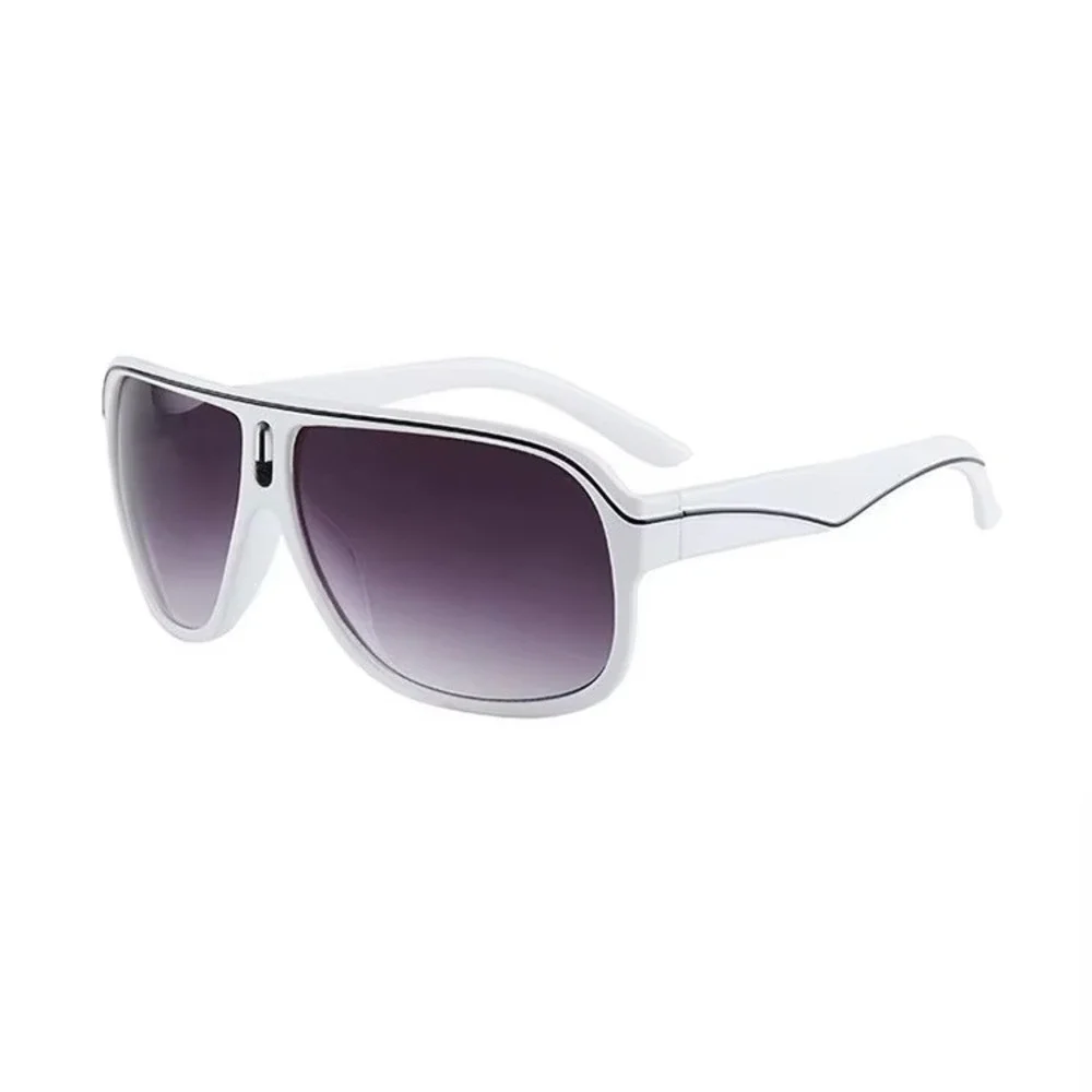 Classic Navigator Shape White Frame Men Sunglasses Suits Various Face Shapes New